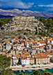 Novigrad dalmatinski and Velebit mountain Novigrad dalmatinski and Velebit mountain