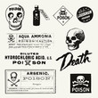 Vektor: Poison Vintage Labels Poison Vintage Labels