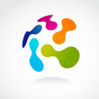 social network abstract icon social network abstract icon
