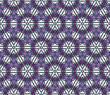 Seamless pattern with abstract flowers and stars