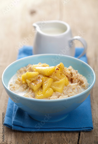 Photo: cereal with caramelized apple cereal with caramelized apple