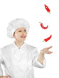 Young female chef