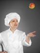 Young female chef