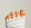 bandage du pied