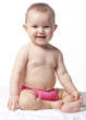 healthy baby smiling