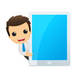 funny cartoon office worker
