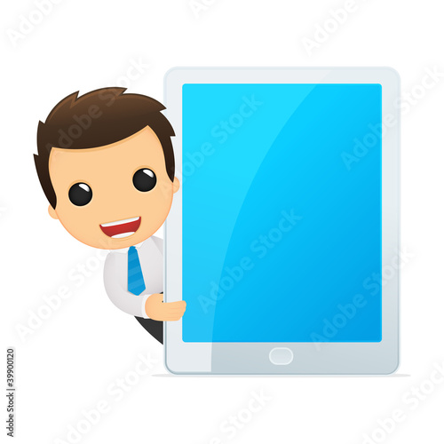 Vector: funny cartoon office worker funny cartoon office worker
