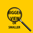 Vector: Bigger or Smaller Bigger or Smaller