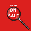 Vector: On Sale Magnifier On Sale Magnifier