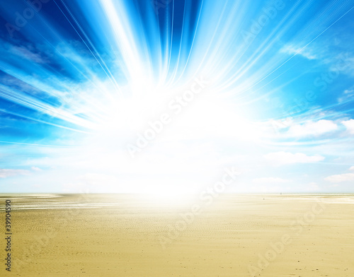 Photo: sunlight sand beach sunlight sand beach