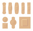 Bandages various sizes body color