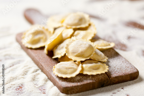 Photo: Uncooked homemade ravioli Uncooked homemade ravioli