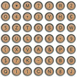 Font consisting of keys of a typewriter