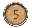 Photo: Font consisting of keys of a typewriter Font consisting of keys of a typewriter