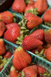 Fresh Strawberries in Plastic Baskets
