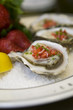 Photo: Oysters with strawberry mignonette vinaigrette on ice Oysters with strawberry mignonette vinaigrette on ice