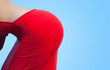 Female red dress