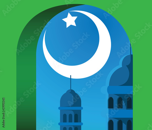 Illustration: illustration Islamic pattern for Muslim celebration illustration Islamic pattern for Muslim celebration