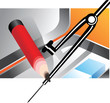 Compass and pencil