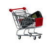 Foto: Shopping Cart with a cell phone Shopping Cart with a cell phone