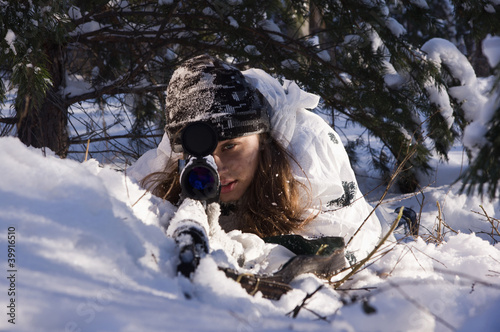 Photo: Sniper girl Sniper girl
