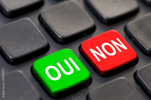 Photo: Touches clavier d'ordinateur oui non Touches clavier d'ordinateur oui non