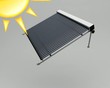 schema 3d pannello solare termico render