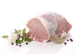 Portion of raw pork
