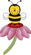 Bee visiting flower