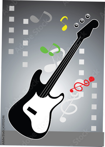 Illustration: Music violin Music violin