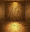 Dug room with earthen walls