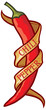 chili pepper label