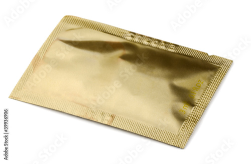 Photo: Golden small cosmetics sachet Golden small cosmetics sachet