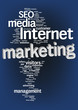 Internet marketing text cloud