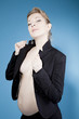 young adult pragnant woman portrait
