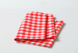 Red and white table linen
