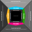 Vector abstract background with a square diagram