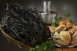 Tagliolini e spaghetti al nero di seppia Ink squid