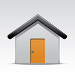 Grey house icon