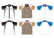 Vector: T-shirt design Vector template. front and back view T-shirt design Vector template. front and back view
