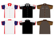 Vector: T-shirt design Vector template. front and back view T-shirt design Vector template. front and back view