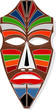 Vector: The African mask. The African mask.