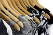 Fashion clothes hangers on a hanger