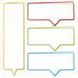 Speech bubble in the form of an thin frame for your text. Speech bubble in the form of an thin frame for your text.