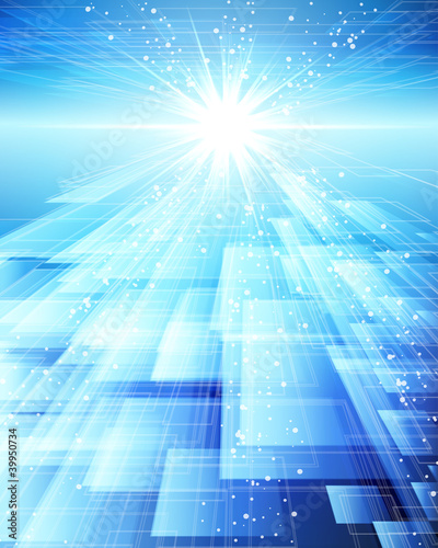 Vector: Abstract techno lines background. Abstract techno lines background.