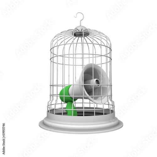 Illustration: The cage megaphone The cage megaphone