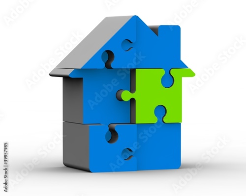Illustration: haus blau haus blau