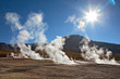 Geyser field El Tatio in Atacama region, Chile
