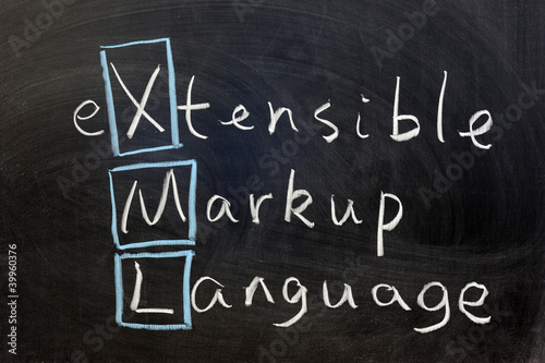 Photo: XML, extensible markup language XML, extensible markup language