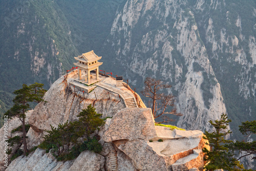 Photo: stone pagoda on the holy mountain HuaShan, China stone pagoda on the holy mountain HuaShan, China